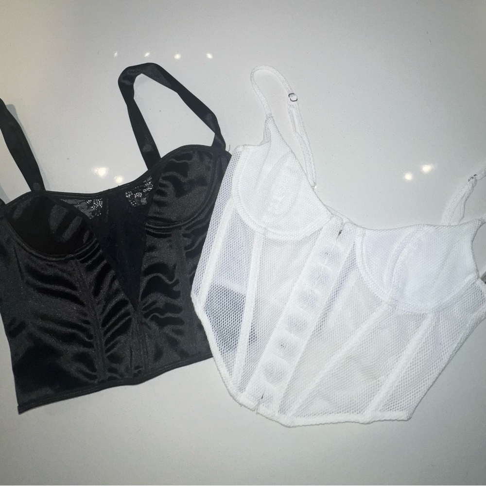 BUNDLE LOT White Fox Corset Tank Tops
